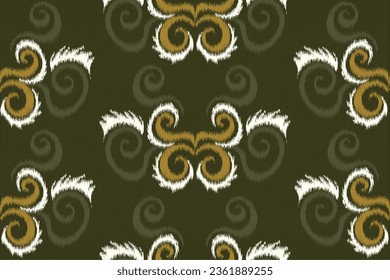 beautiful seamless embroidery pattern with local ethnic style.