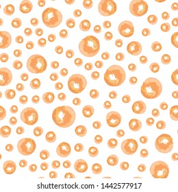Beautiful Seamless Рattern a Figure circle Soft orange color. Perfect for your design, textile, pattern fills, box, posters, cards, web page background etc. Pattern under the mask. Vector.