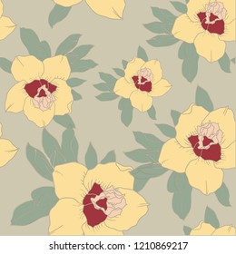Beautiful seamless floral pattern background