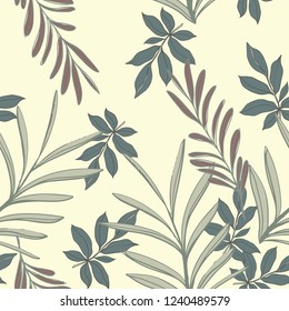 Beautiful seamless floral pattern background.
