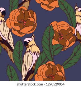 Beautiful seamless floral pattern background