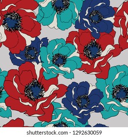 Beautiful seamless floral pattern background.
