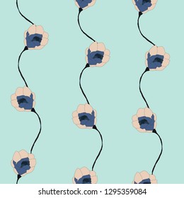 Beautiful seamless floral pattern background.