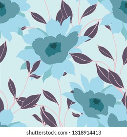 Beautiful seamless floral pattern background.