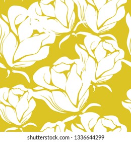 Beautiful seamless floral pattern background.