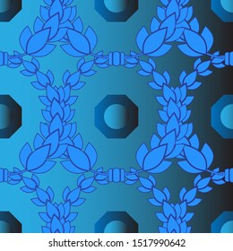 Beautiful seamless floral pattern background - Vector