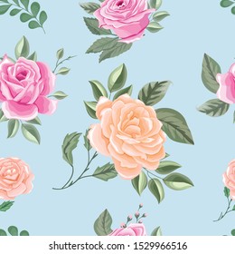 Beautiful Seamless Floral Pattern Background