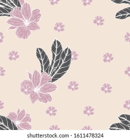 Beautiful seamless floral pattern background. 