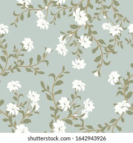 Beautiful seamless floral pattern background.
