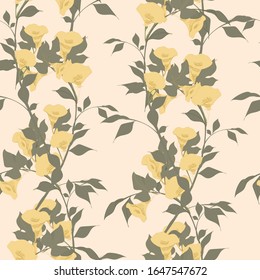 Beautiful seamless floral pattern background.
