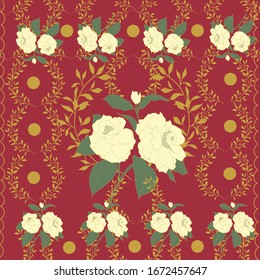 Hermoso fondo floral sin fisuras.

