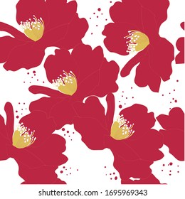Hermoso fondo floral sin fisuras.