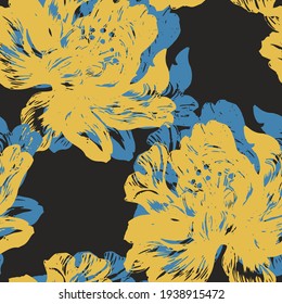 Hermoso fondo de patrón floral sin fisuras.