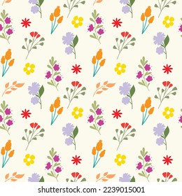 beautiful seamless floral pattern. floral pattern background. floral pattern art. floral fabric design.