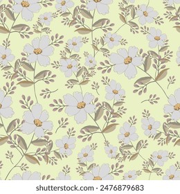 Beautiful seamless floral pattern background.