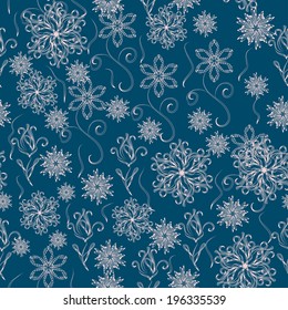 beautiful seamless floral pattern. With clipping mask