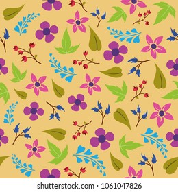 Beautiful Seamless Floral pattern design