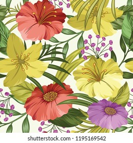 Beautiful Seamless Floral pattern design