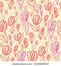 Hermoso patrón floral sin fisuras en diferentes colores