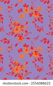 Beautiful seamless floral pattern . Field of flowers