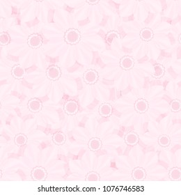 Beautiful seamless floral pattern . Flower vector illustration. Field of flowers