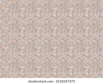 Beautiful seamless floral pattern . Flower vector illustration. Field of flowers, Floral pattern. Pretty flowers on light pastel pink background. Printing with small white flowers. Ditsy print.