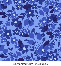 Beautiful seamless floral pattern. Flower vector background