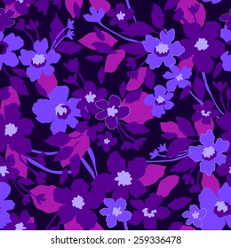 Beautiful seamless floral pattern. Flower vector background.
