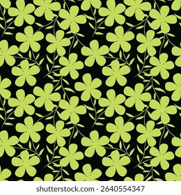 Beautiful seamless floral pattern . Flower vector illustration. Field of flowers
