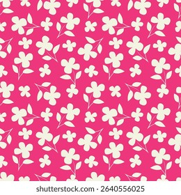 Beautiful seamless floral pattern . Flower vector illustration. Field of flowers