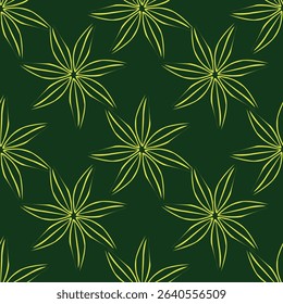 Beautiful seamless floral pattern . Flower vector illustration. Field of flowers