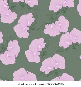 Beautiful seamless floral pattern. Flower vector background