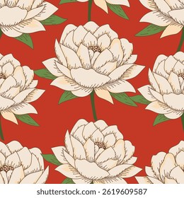 Hermoso patrón floral sin fisuras con acuarela dibujada a mano suave campo silvestre flores de amapola de maíz. Ilustración de stock