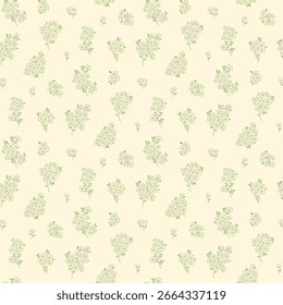 Schöne nahtlose Blumenmuster mit kleinen Blumen. Nettes Blumenmuster Hintergrund. Ditsy-Print. Liberty-Stil. Winziges Oberflächendesign. Muster für Handzeichnung. Ditsy floral für Mode, Stoff Dekoration