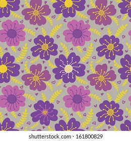 Beautiful seamless floral pattern, very cute & colorful
