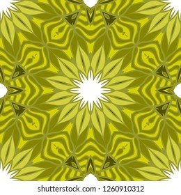 Beautiful seamless flower ornament Vector illustration. Abstract