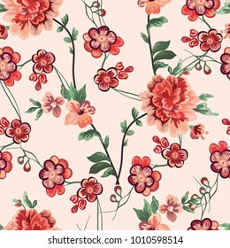 Beautiful seamless flower pattern