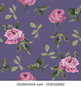 Beautiful seamless flower pattern. Fun Flowers seamless pattern.