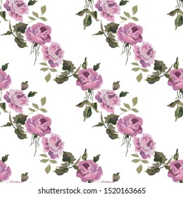 Beautiful seamless flower pattern. Fun Flowers seamless pattern.