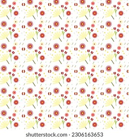 beautiful seamless flower pattern vector