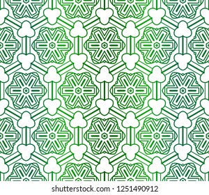 Beautiful Seamless Geometric Flower Ornament Vector Illustration. Abstract. Paper For Scrapbook