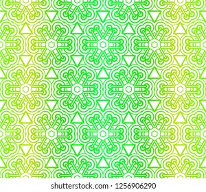 Beautiful Seamless Geometric Flower Ornament Vector Illustration. Abstract. Paper For Scrapbook