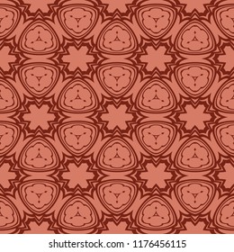 Beautiful seamless geometric ornament Vector illustration. Abstract