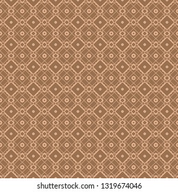 Beautiful Seamless Geometric Ornament Vector Illustration. Abstract. Paper For Scrapbook. Bright beige color.