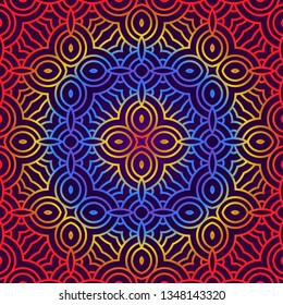 Beautiful Seamless Geometric Ornament Vector Illustration. Abstract
