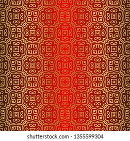 Beautiful Seamless Geometric Ornament Vector Illustration. Abstract