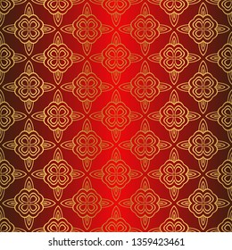 Beautiful Seamless Geometric Ornament Vector Illustration. Abstract