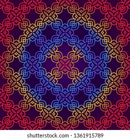 Beautiful Seamless Geometric Ornament Vector Illustration. Abstract