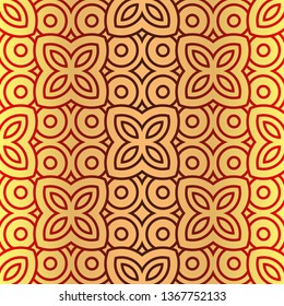Beautiful Seamless Geometric Ornament Vector Illustration. Abstract