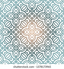 Beautiful Seamless Geometric Ornament Vector Illustration. Abstract